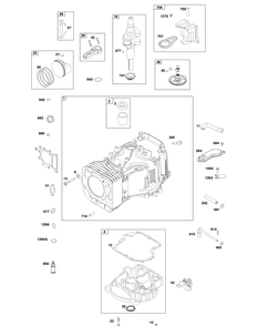 592059 Diagram and Parts List for 592059  Briggs and Stratton Engine